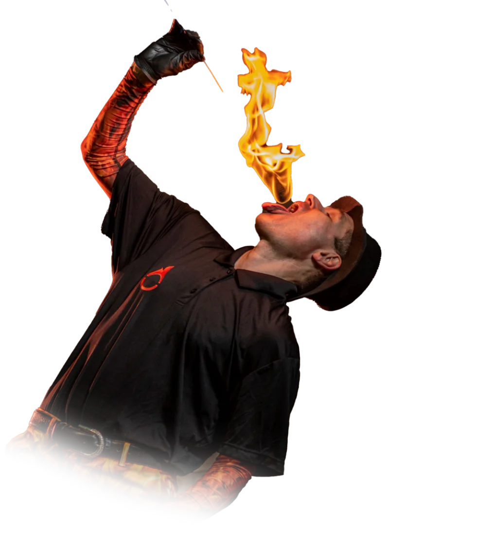 FireGuy eating Fire background removed.